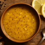 Lemon Pepper Sauce in bowl on the table