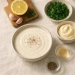 Alabama white sauce recipe card setup