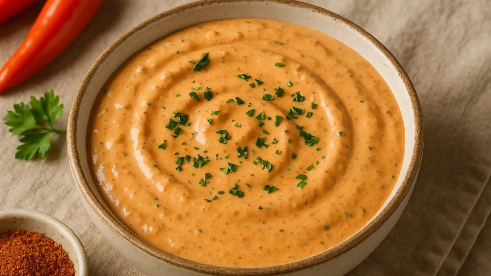 Cajun cream sauce in skillet