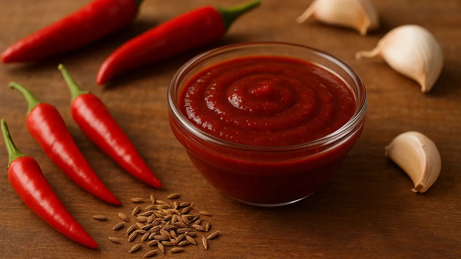 Homemade Ortega taco sauce in a glass jar with spices