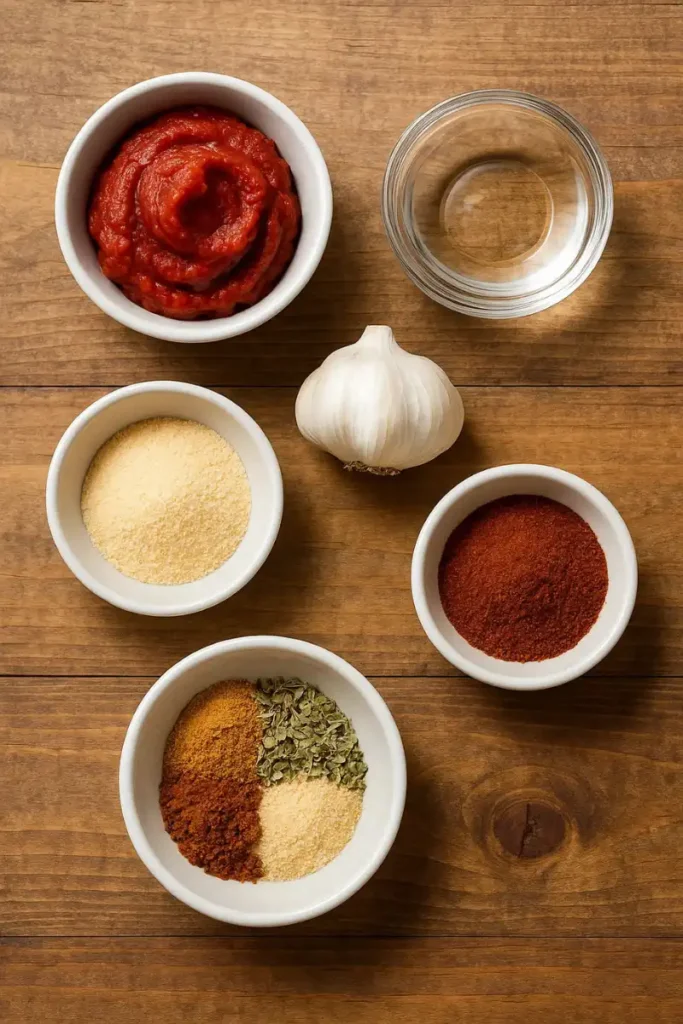 Ingredients used to make Ortega Taco Sauce